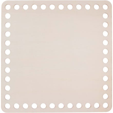 Houten basis voor gehaakte mand "Square - 15 x 15 cm