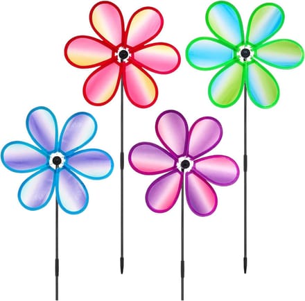 Wind Spinners - Tuindecoratie - Buitenruimte Verfraaien - Vogelafweer - 4 stuks - Meerkleurig