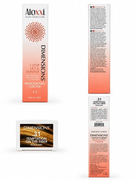 Aloxxi - Dimensions - Temptation on The Fiber - Gold Ash - .31 - 60 g