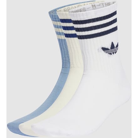 adidas Originals 3S Crew S 3P Socks blauw