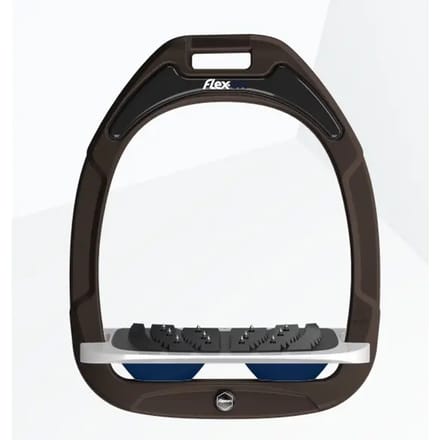 Ultra Grip Inclinatie Stirrup Bruin/grijs/marine Flex-On Green Composite