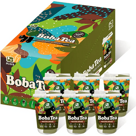 JENI PLAYB Bubble Tea Beker Matcha Smaak 6 Bekers x 85 g