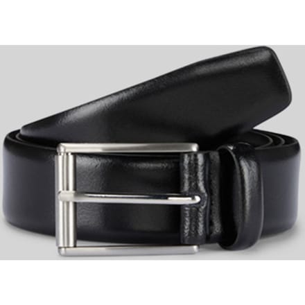 strellson Leren riem Men's Belt W100 Black zwart