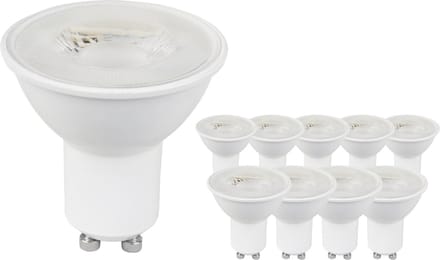 Ledvion - 10X GU10 LED Spot - 4.5W - 2700K - 345L - SMD LED Chips