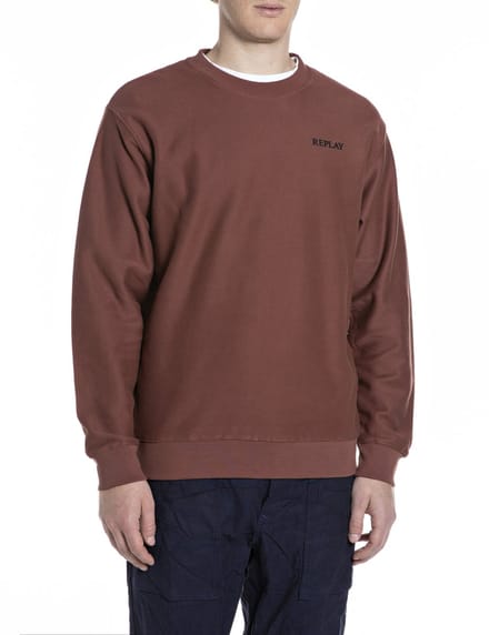 Replay Maroon fleece sweatshirt