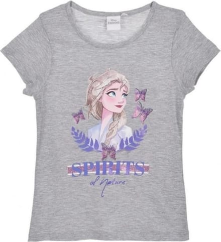 Disney Frozen - t-shirt - grijs -maat 116