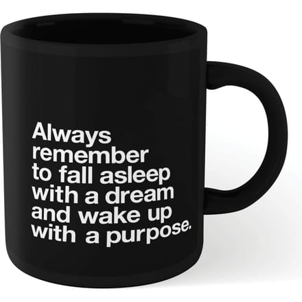 The Motivated Type Fall Asleep With A Dream Mug - Black