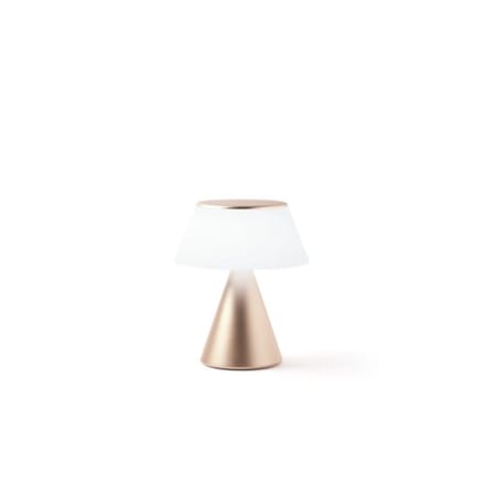 Lexon luma l led-lamp zacht goud