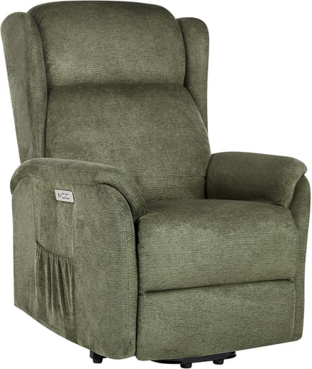 ELEGY - Verstelbare fauteuil - Groen - Polyester