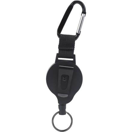 Zijtrekkabel Staalkabel Anti-Verlies Hoge Elastische Band Telescopische Gesp Roestvrij Staal Sleutelhanger black