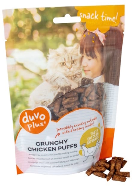 Duvo+ Knapperige Kippen Puffs 50 gram