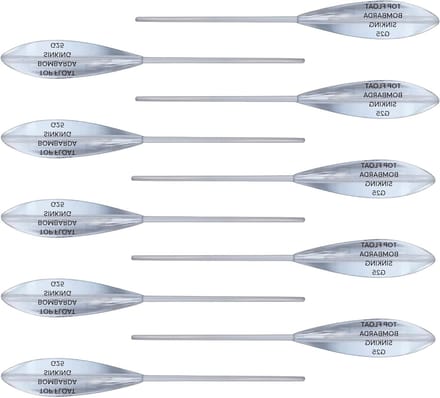 Sbirolino Zinkset - Dobberset Forel - Slepend Vissen - Speciale Vorm - 10 x 25g - Transparant