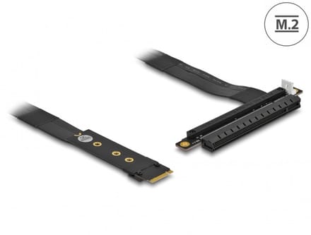 Delock M.2 Key M to PCIe x16 NVMe Adapter with 20 cm cable