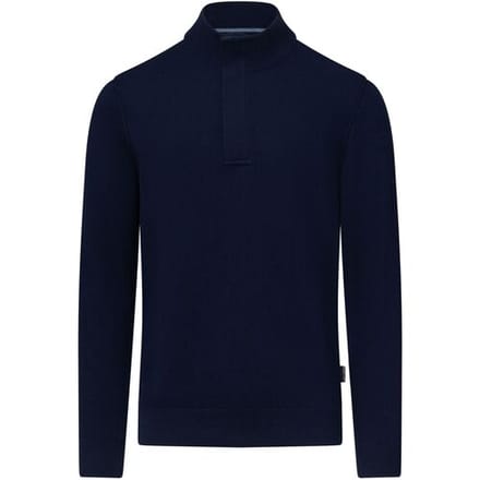 State Of Art Half Zip Trui Wool Blend Navy - Maat XXL - Heren - Pullovers