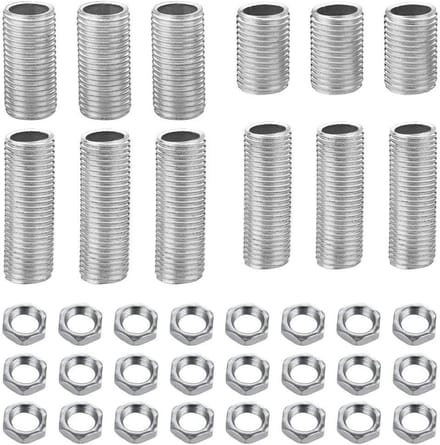 ByShane - Lamp Pipe Tepelset in diverse lengtes inclusief Moer - 36 stuks
