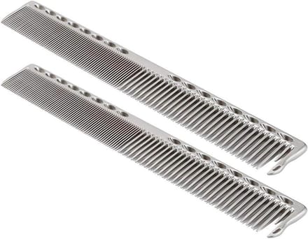 Kapsel Kam Set - Haarkam Stylingtool - Haar Knippen Scheiden - Dicht en Dun Ontwerp - 20 cm - Zilver