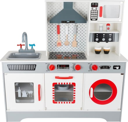Small Foot - Wooden Play Kitchen with Washing Machine 12 pcs.