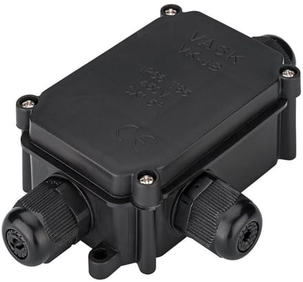 Goobay IP66 beschermkast voor luster terminals PG9, safebox voor veilige aansluiting van 3 x kabels binnen, buiten en in vochtige ruimten