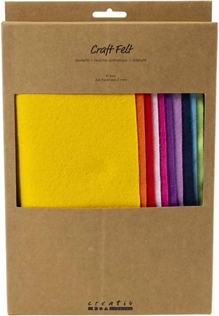 Creativ Company Hobbyvilt A4 Kleurrijk 10 stuks