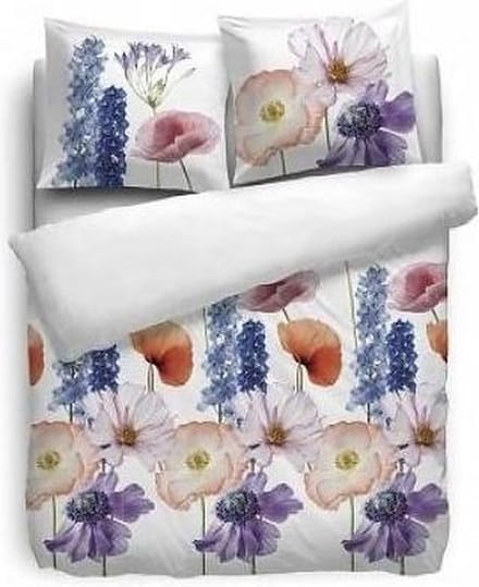 HNL Pure Cotton Flower Field - Multi - afmeting 140x200/220 + 1 kussensloop