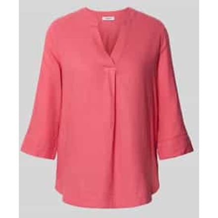 relaxed fit tuniek van mix van linnen en viscose