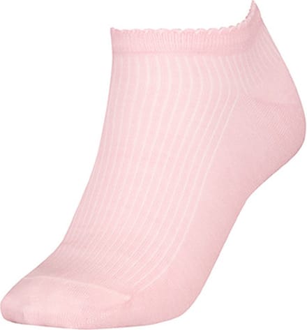 Tommy Hilfiger dames sneakersokken premium rib roze