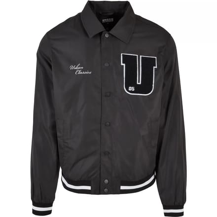 Urban Classics - Sports College jacket - L - Zwart