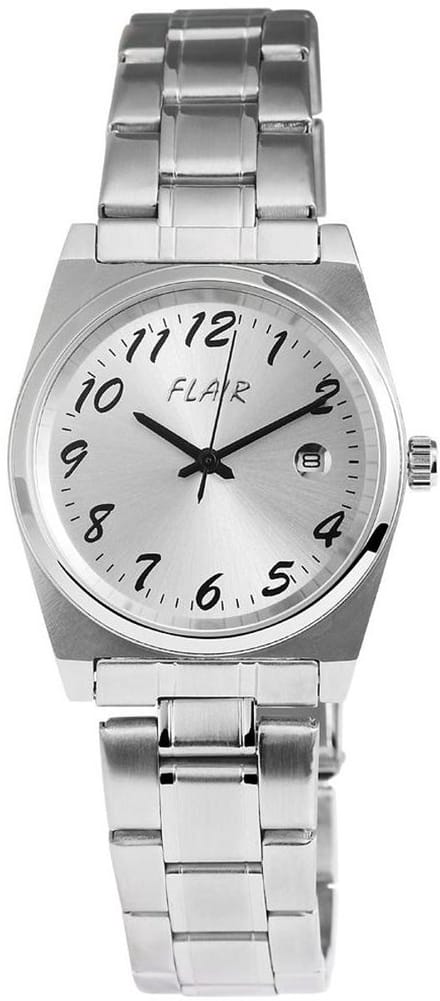 FLAIR Herenhorloge Edelstahl Datumaanduiding