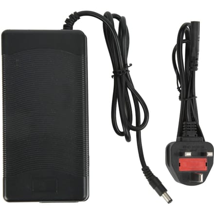 10 Inch Elektrische Scooter Oplader met DC2.1 Interface Dubbel Paneel Scooter Stroomoplader 180‑240VUK Stekker black