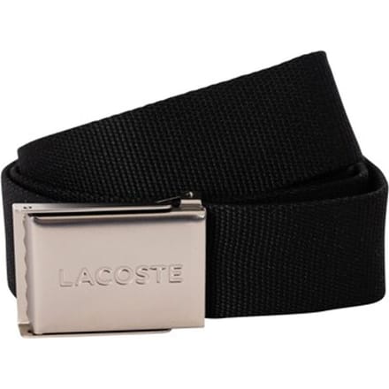 LACOSTE Riem Casual Woven Strap W90 Black Zwart