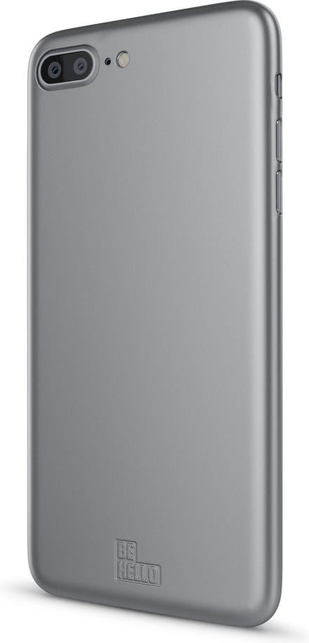 "BeHello iPhone 8 Plus  7 Plus  6s Plus  6 Plus Soft Touch Gel hoesje Back Case Zilver "
