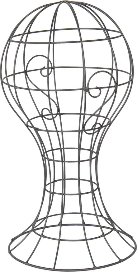 Clayre & Eef Hoeden display 12x12x51 cm Bruin Metaal Rond