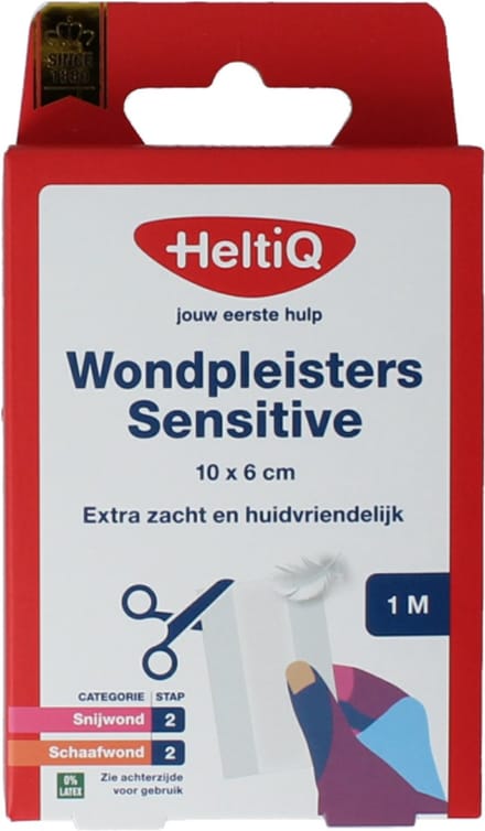 Heltiq Wondpleister sensitive 1mx6cm 1 Stuks