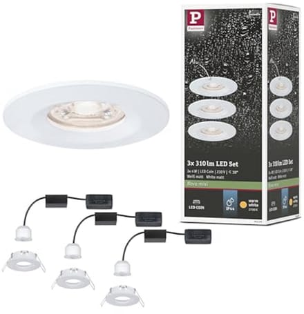 Ronde LED Inbouwlamp 3 Stuks Warmwit 2700K 3x4W