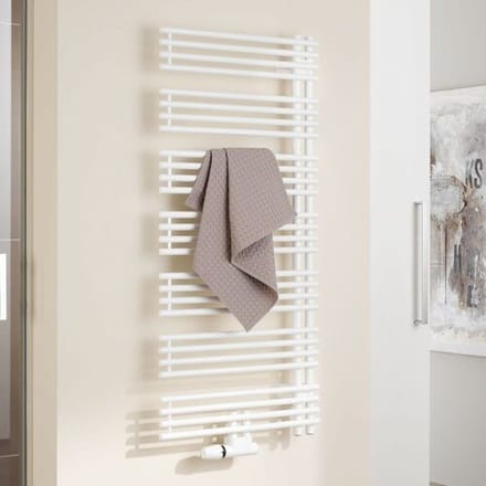 Kermi Diveo bathroom radiator 60 x 4.6 x 170 cm, right version with center connection DVN1A1700602WXK