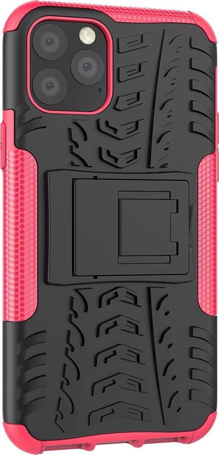 Peachy Shockproof bescherming hoesje geschikt voor iPhone 11 Pro case - Roze goud