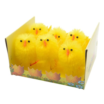 Kuikens chenille 6 stuks 6.5cm