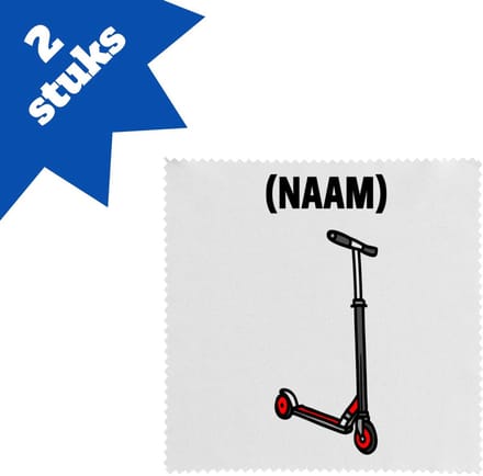 Akyol - step met eigen naam brillendoekjes - Sport - skaters - skaten - 17,8 bij 17,8 cm - 2 stuks
