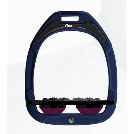 Platte ultra grip stijgbeugels marine/zwart/paarochtend Flex-On Green Composite