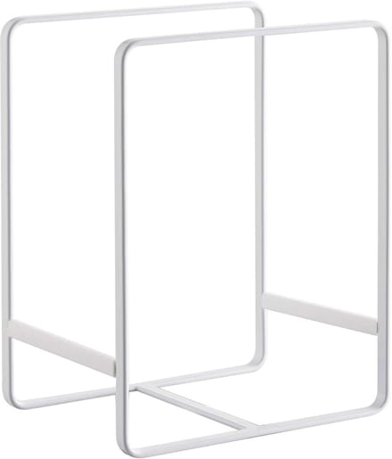 Bordenorganizer, wit, staal/siliconen, 11,5 x 16 x 20 cm