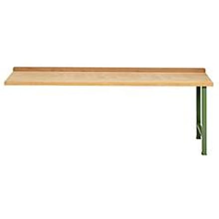 Werkbank, basisuitvoering, aanbouweenheid, B 2000 mm, groen