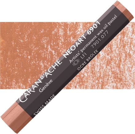 Caran d'Ache Neoart Permanent Wax Oliepastel - Burnt Ochre (077)