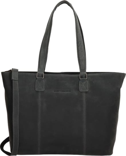 Hide & Stitches Idaho Handtas - 100% Leer - Zwart