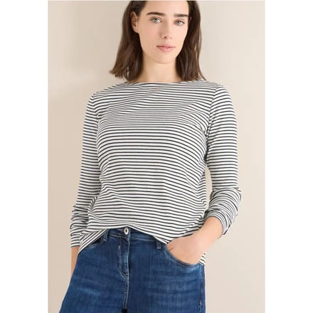 Gestreept shirt met lange mouwen