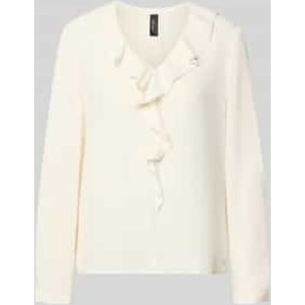 relaxed fit blouse met ruches