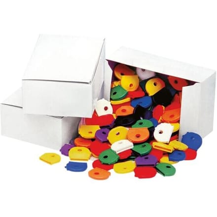 WEDO Sleutelkapjes rond, assortimentsdoos 100 stuks