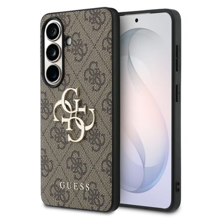 Guess Backcover Galaxy S26 - Bruin - Slank design met groot metalen logo