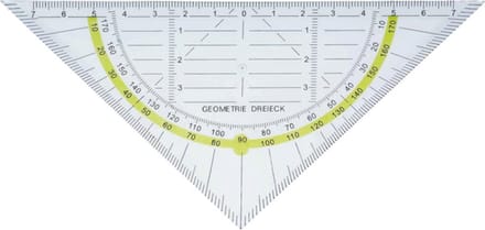 Alco Geodriehoek Flexibel 16 Cm Transparant