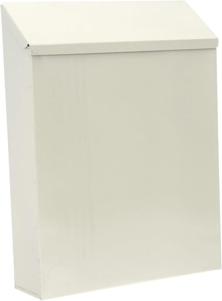 Brievenbus - Wandmontage - Post Ontvangen - Met slot - 30x23x6 cm - Wit