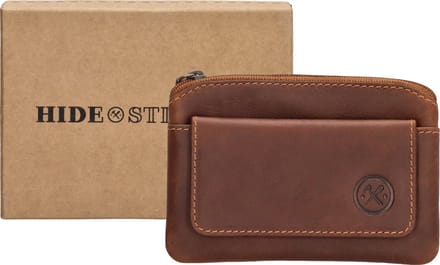 Hide & Stitches Japura Sleuteletui Dames - Sleuteltas voor Dames - Portemonnee van 100% Leder - Cognac